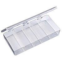 Flambeau K215 Multiple Compartment Five-Compartment Box 6 3/4" X 3 3/16" X 1 3/16" (17.15 x 8.10 x 3.02 cm)