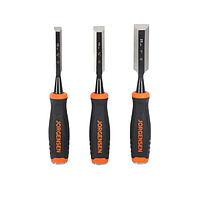 SK tools 70510 3-Piece Wood Chisel Set (1/2", 3/4", 1")