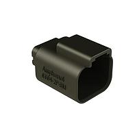 Amphenol SINE Systems AT04-2P-BM01 Connectors AT RCPT 2P (Au) PCB BRD MNT NO POTING BK