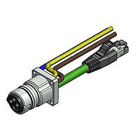 Amphenol CONEC 57-03018 Ethernet Cables / Networking Cables ENP-17-1-FSPST2PEDBU4-V5-45S-RS8.33-1/1/G6/250/034