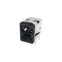 Amphenol Commercial Products HSCHD02AR0001R Automotive Connectors HSC Series / PCB Side Header / A Code / R/A  Dip / Black / 0.15um Au/Tape and Reel