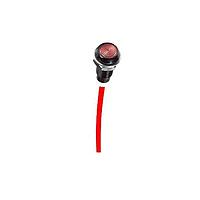 BIVAR LC3-6.000-F6P67PR-4 Flexible Light Pipes Light Pipe, Flexible, 2mm. Fiber Optic Core, 6.0mm. Dia. Low Profile Lens, 6.0in. Length, Yellow