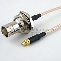 Fairview FMC0938315LF MMCX Plug - BNC Female Bulkhead Cable RG-316 Coax and RoHS