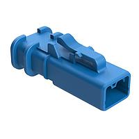 Amphenol SINE Systems ATP06-2S-OMBLU Connectors 2 Position Plug, Socket, Overmold CompatibleP, Standard Diameter Rear Seal, Blue