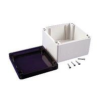 Hammond Manufacturing 1554P2GYSL Enclosures General Enclosure - Grey/Smoke Lid - 4.7 x 4.7 x 3.2in - Polycarbonate - N4X