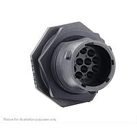 Eaton Souriau-Sunbank UTSX71492PW Receptacles Jam nut receptacle, without backshell, for 12 male contacts, IP68/69K, keying W