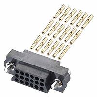 Harwin M83-LFC1F2N18-0000-000 Receptacle Housing 3R 18P F S/BORE CRIMP 24-28AWG W/JS