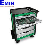 TOPTUL GE-21322 W/7-Drawer Tool Trolley (213 pcs;Green)
