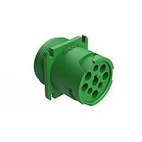 Amphenol SINE Systems AHD10-9-1939P80 Connectors 9P M FLN RCP GRN TYPE II SZ16 PIN CNT