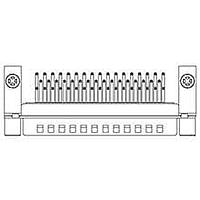 Molex / FCT 173109-0218 D-Sub Connectors - Standard Density FCT DSUB RA PC PLG 50 PN W/JKPOST