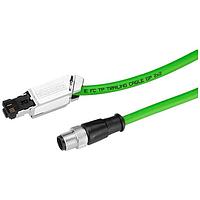 SIEMENS 6XV18715TH50 Plug-In Cable IE CONNECTING CABLE M12-180/IE RJ 45 5M