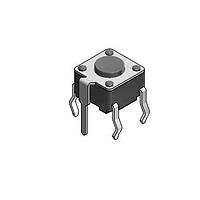 E-Switch TLE1105BF160R Tactile Switch Tactile, SPST-NO, Off-(On), Through Hole