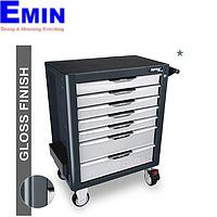 TOPTUL TCAM0703 7-Drawer Mobile Tool Trolley (Gray)