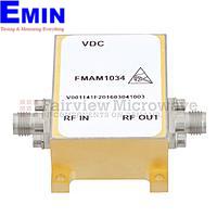 Fairview FMAM1034  4.5 dB NF Low Phase Noise Amplifier Operating From 1.5 GHz to 5 GHz with 14 dB Gain, 17 dBm P1dB and SMA