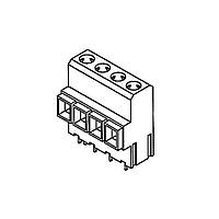 Amphenol PCD Shenzhen ELMP04041S1 Fixed Terminal Blocks ELMP HOR PCB MOUNT 0.400CL 4P BLK TIN