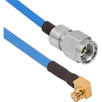 Amphenol SV Microwave FRSMP-085-MS292-180 RF Cable Assemblies SMP R/A F 2.92mm STR M 18"Cable