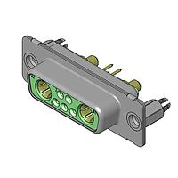 Molex / FCT 173107-1936 Mixed Contact D-Sub Connectors FCT ML DSUB STR PC RCPT 9W4 W/SNAPIN