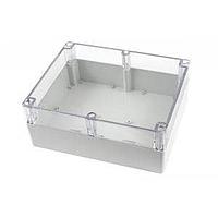 Hammond Manufacturing 1554YA2GYCL Enclosures General Enclosure - Grey/Clear Lid - 11.8 x 9.5 x 4.7in - Polycarbonate - N4X