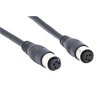 NorComp CCA-000-M01R205 Sensor Cables / Actuator Cables IP67 Female to Female M8 Circular Cable 4 Position Straight