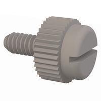Essentra Components 090440025TEG Thumb Screw Slotted Thumb Screw, #4-40 Thread, 1/4 Lg