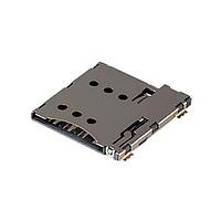 Same Sky (formerly CUI Devices) MSIM-2-A Card Connectors 6 Positions, Push In, Auto Eject Out, SMT, 1.37 mm Height Above Board,