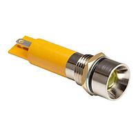 BIVAR MPR12-3YD12V Indicators 8mm Yellow Diff Lens IP54 Panel Mnt. Ind.