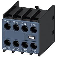 SIEMENS 3RH29111FC22 Electromechanical Contactors AUX. SWITCH 2NO+2NC S00 & S0 SCREW