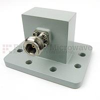 Fairview  SMW159ACNG WR-159 to N Female Waveguide to Coax Adapter PDR58 Flange With 4.9 GHz to 7.05 GHz Frequency Range