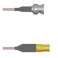 Amphenol Custom Cable Q-0M03Y000H084i RF Cable Assemblies BNC-SP/SMB-SP G142 84I