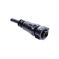 Amphenol LTW BB-02AFMM-QL8D07 Sensor Cables / Actuator Cables X-Lok, Standard Size, Plastic, 10A, 02 pins, Female Connector, Male Contact, Straight, Push Lock, Overmolded, Length 7000mm, IP68