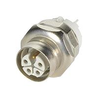 HARTING 21033092531 Connectors M12 K-code 4+PE pin female front mount shielded straight pcb mount THR