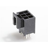 Molex 105310-1306 Shrouded NanoFit Hdr Vrt 6Ckt DR KNK Pns Blk 30Au