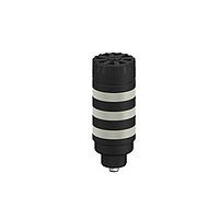 Banner Engineering TL50C3AOSIKCQ Tower Lights TL50 Pro Tower Light with IO-Link Sealed Omnidirectional Audible with Volume Adjust, Compact Gray Housing: 3 Lighted Segments; Voltage: 18-30 V dc; Environmental Rating: IP67; Colors: Multicolor; 4-pin M12 Integral QD