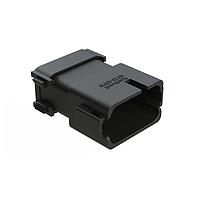 Amphenol SINE Systems AT16-18PD-K004 18-Way 18 Position Receptac Cap, Keyed D, Black