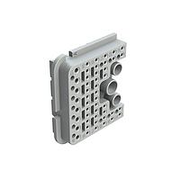 Amphenol SINE Systems AWB-51SAR Accessories Right Wedgelock for 102 Position Plug, (51 Positions),  Keyed A, Gray