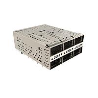 Amphenol Commercial Products U95R2054081T41 QSFP Connectors QSFP56 2X2 Cage & Connector Assy with reversed LP