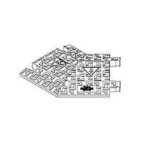 Molex 1301380118 Left Turn Cable Protector 5 Chan 45? Left Turn, Cbl Protector ORG