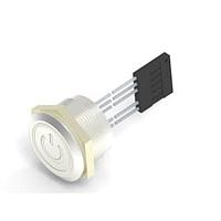 Alcoswitch - TE Connectivity 2342837-4 Pushbutton Switches AVC22L Flat S04 Red RL 500mm/1x6