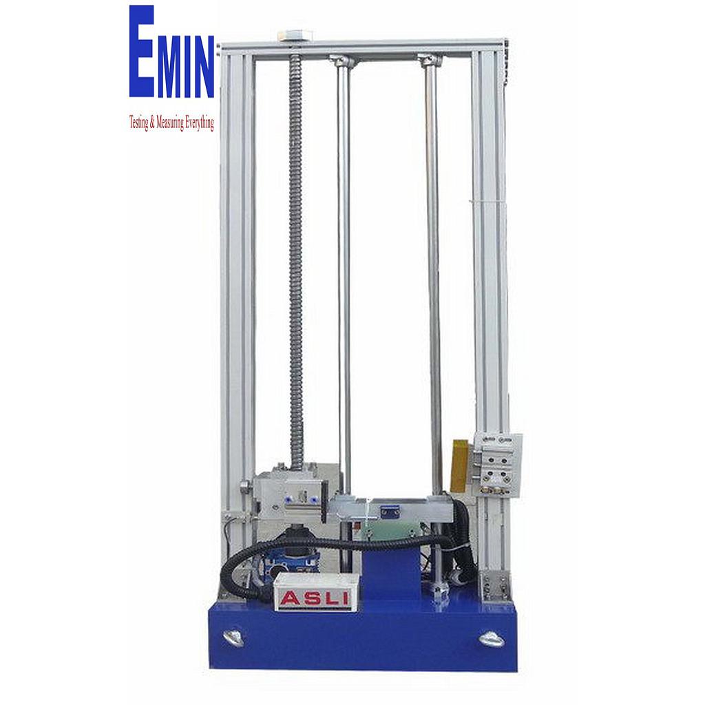 Mechanical shock testing equipment used for controlled impact and shock pulse evaluation