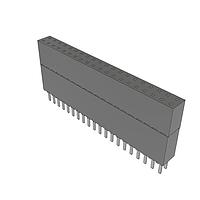 Samtec ESW-120-44-T-D Stackthrough .100" Elevated Socket Strip