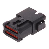Amphenol SINE Systems AT04-12PA-ECBLK Connectors 12 Pin Recept. Key Pos. A w/End Cap BLK