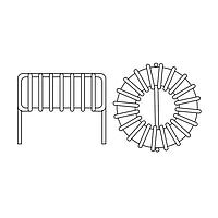 JW Miller 2300HT-100-H-RC Toroidal 10uH 15% Horizontal