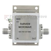 Fairview SDA-100-12-01-SMA 110 MHz to 10 GHz, Medium Power Broadband Amplifier with 1 Watt, 12.5 dB Gain and SMA
