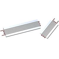 Wakefield Thermal 120963 Buried Tube, 6-Pass Fully Buried Tube Liquid Cold Plate, 6-Pass, 12 Inch