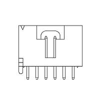 Amphenol Commercial Products G888A102321TEU Shrouded Protect Header 2.54mm Pitch STR DIP,1x2Pin,Matte Tin,NY4T,TAIL=3.3mm,W/POST, BLACK