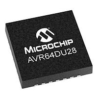 Microchip Technology AVR64DU28T-I/STX MCU's 64KB, 8KB RAM, 28p, 24MHz, USB, 10b ADC, 2xUART, SPI, TWI