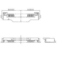 KYOCERA AVX 046806012000846+ Connectors 0.5mm Pitch 12pos RA Flip Lock ZIF Au