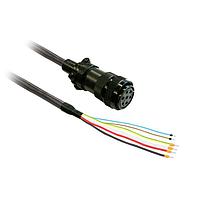 SCHNEIDER VW3M5D4FR50 Motor Drives power cable 5m shielded 4x 3,3mm, BCH2 brake MIL connector