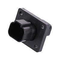 Amphenol SINE Systems AT04-4P-CL06 4-Way 4 Pos Rcpt Fng Mnt Conn Pn Blk rdu seal