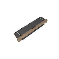 Amphenol FCI SFW17R-3STE1LF Board Mount 1.00mm Flex Connector, SFW-R series, 17 Position, Bottom side Contact, Side Entry Surface Mount ZIF Connector, Lead Free, with Cable Lock.